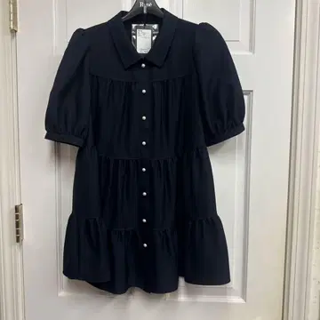 르네 다크 네이비 티어드 셔츠 34