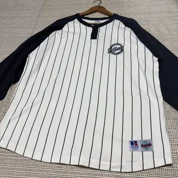 RUSSELL ATHLETICS 스트라이프 헨리넥 래글런
