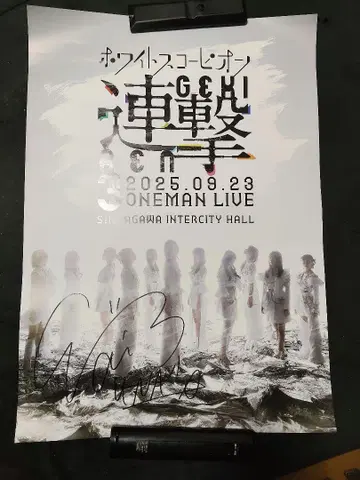 WHITE SCORPION NAVI 사인 포함 포스터