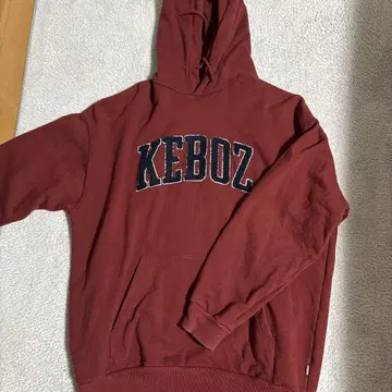 KEBOZ 버건디 후드 부착 후드티