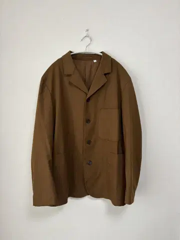 UNIQLO U 미들 코트 자켓 브라운