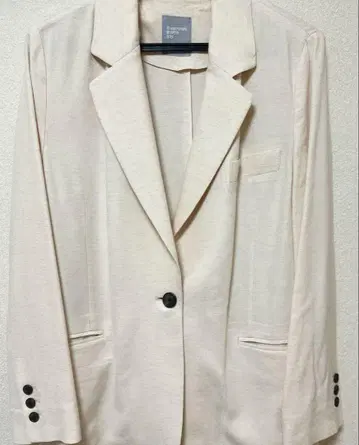 [한국 브랜드 8seconds] 아이보리색 린넨 자켓