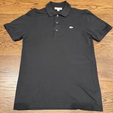 LACOSTE 블랙 피케 셔츠 슬림핏 ph441el 일본제