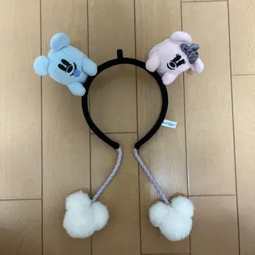 미키 미니 머리띠 복슬복슬 폼폼 포함