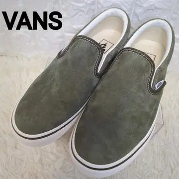 [ 새상품 ] VANS 슬립온 스웨이드 카키 26.0cm