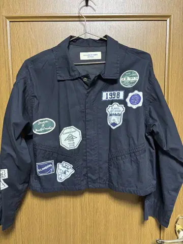 BEAMS BOY 패치 크롭 자켓