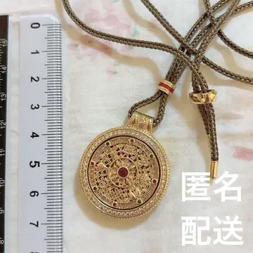 만박 네팔 목걸이 쿠루쿠루 마와르 액세서리 빨간색