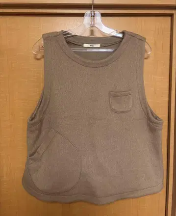 NARU FACTORY 나루팩토리 포켓 부착 니트 베스트 F