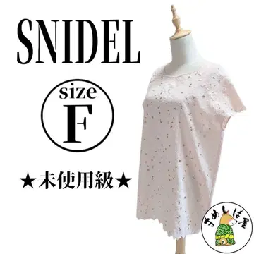 SNIDEL [ F ] 플라워 레이스 원피스 상의 새상품급 반팔 여름옷