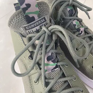 [새상품급, 일본 미발매] CONVERSE 올리브 그린 하이컷 스니커즈