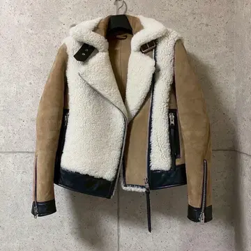 새상품급 ALLSAINTS 더블 라이더 자켓 무스탕 자켓 양가죽