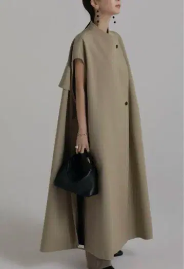 louren 볼륨 플레어 트렌치 코트