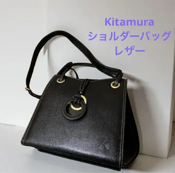 Kitamura 키타무라 숄더백 블랙 가죽