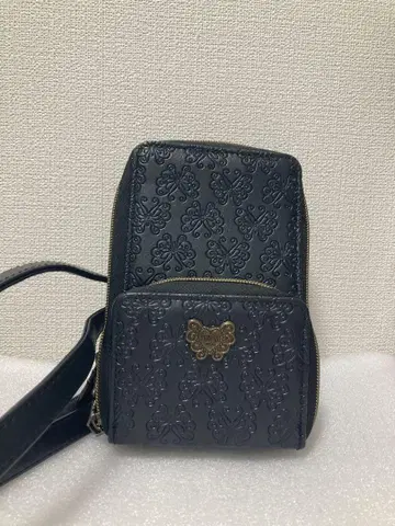 안나수이 미니 아코디언 주름식 스마트폰 파우치