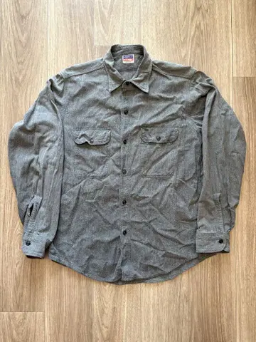 BIG MAC 블랙 샴브레이 셔츠 vintage