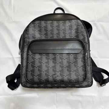 LACOSTE 라코스테 모노그램 백팩 럭색 블랙
