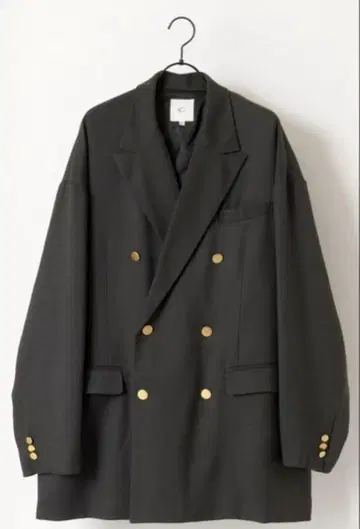 빅 실루엣 피크 라펠 더블 테일러드 자켓