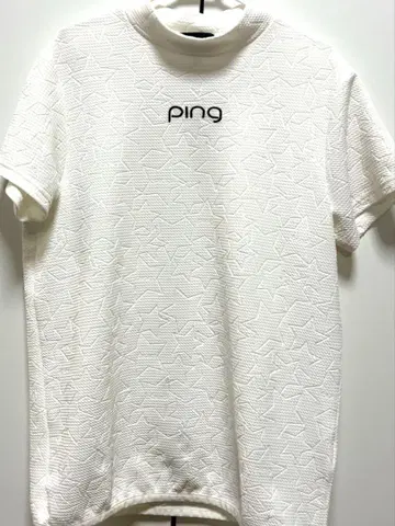PING 화이트 별 무늬 셔츠 LL