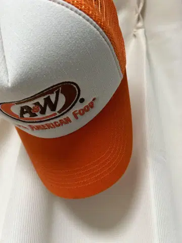 A&W 캡 오렌지 엔더 aw 에이앤드 더블유 메쉬 주황