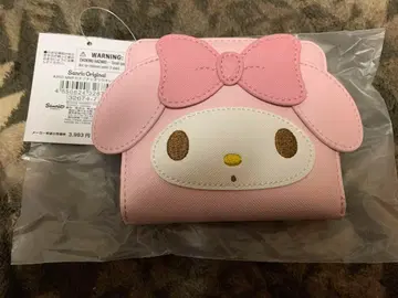 산리오 페이스형 접이식 지갑 마이멜로디