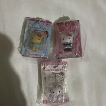 HELLO KITTY 패키지 미니어처 컬렉션 3개 세트