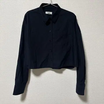 COS 크롭 네이비 긴팔 셔츠 size 42