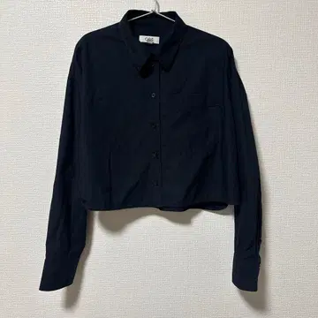 COS 크롭 네이비 긴팔 셔츠 size 42