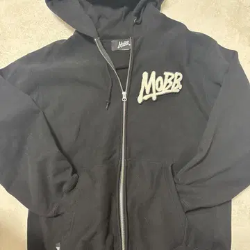 MOBB 블랙 후드티 집업