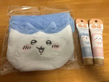 하치와레 파우치와 핸드크림