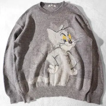 아이스버그 ICEBERG 톰과 제리 니트 스웨터 그레이 XL 상당