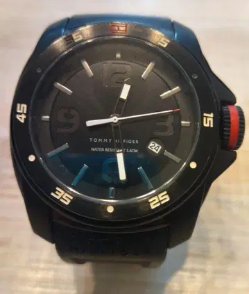 TOMMY HILFIGER 남성용 블랙 손목시계