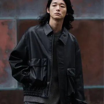 ARTIFICIAL GRAIN SHORT BLOUSON 가죽