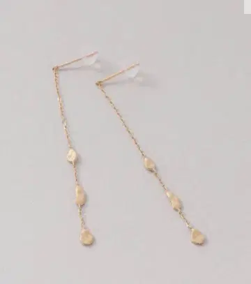 Lilas 시드 모티브 체인 귀걸이 K10