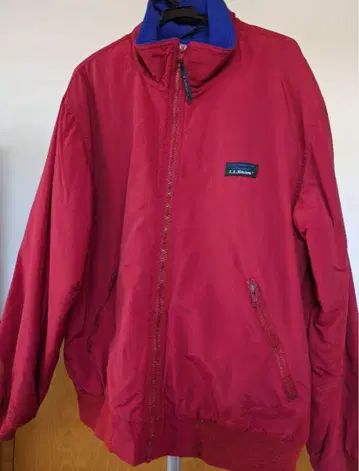 80년대 엘엘빈 웜업 자켓 레드