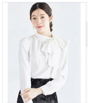 사이드 넥 보타이 리본 블라우스 tocco closet(토코 클로젯)