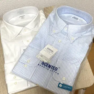 와이셔츠 코튼 100% 긴팔 셔츠 40-78 SCENTED 새상품