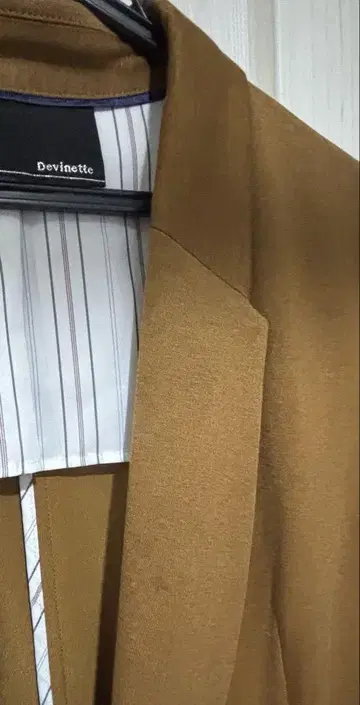 Devlinette 브라운 싱글 버튼 자켓