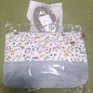 새상품 하이디 페이 정원 파우치 라이트 그레이 숄더 덤 포함