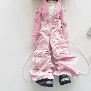 네오 브라이스 아이시 인형용 핑크 캐주얼 팬츠