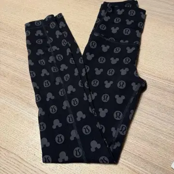 Lululemon 미키마우스 패턴 레깅스 사이즈 0