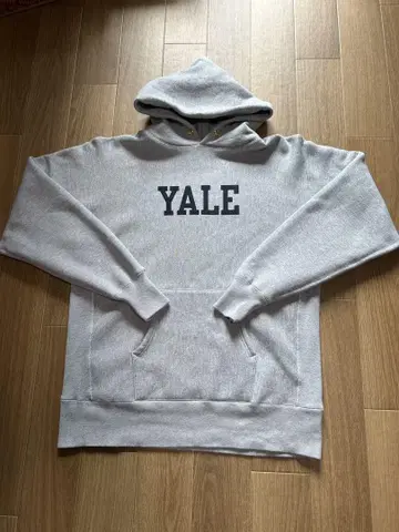 챔피온 리버스 위브 후드 맨투맨 파랑 택  YALE 복각