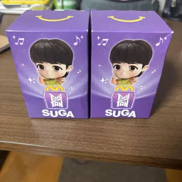 SUGA 2개 캐릭터 피규어 봉제 인형 맥도날드