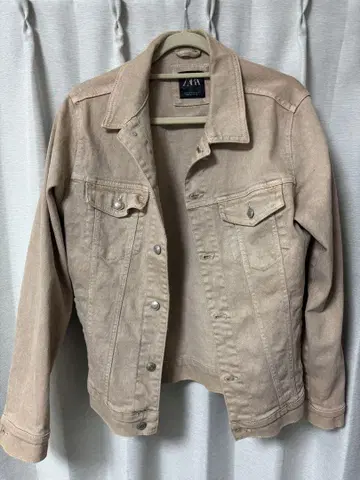ZARA 베이지 데님 자켓 M 사이즈 데님 자켓