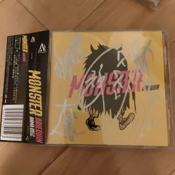 새상품급 아루루캉/MONSTER 전원 친필 사인 CD