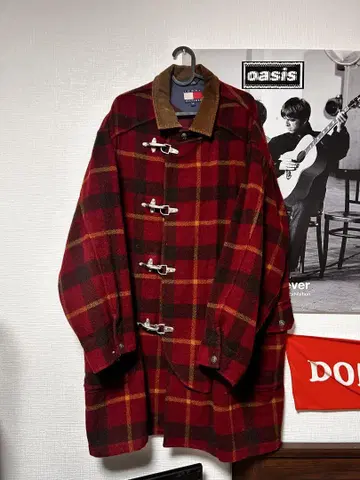 TOMMY HILFIGER 울 더플 코트