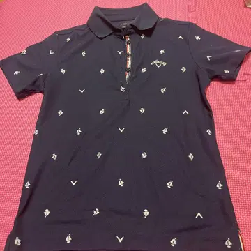 Callaway 보트 패턴 셔츠 M 사이즈 네이비