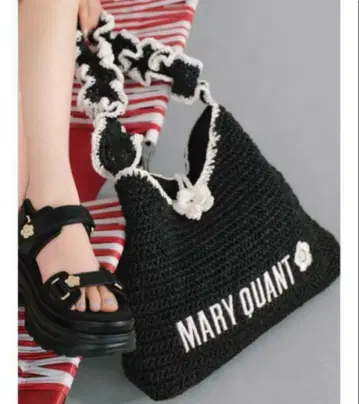 [ LILY BROWN x MARY QUANT ] 페이퍼 라운드 프릴 백