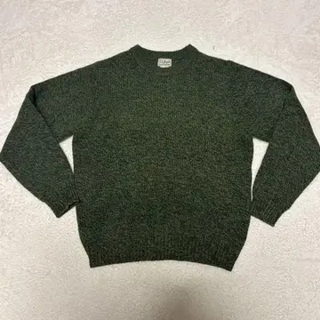 L.L.Bean 100% 램스울 스웨터 L-REG 다크 그린