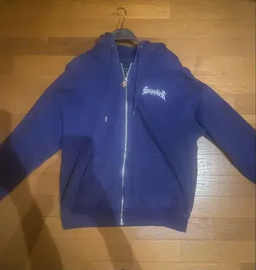 Supplier 지퍼 후드티 네이비