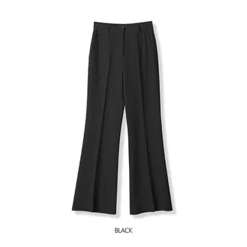 AVANDRESS Line Bootscut Slacks BLACK